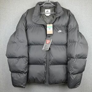 Nike Primaloft Puffer Jacket Mens XL Gray Full Zip Outdoor Insulated FB7368-068